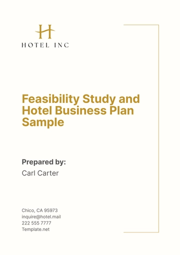 Free Feasibility Study and Hotel Business Plan Sample Template to Edit Online
