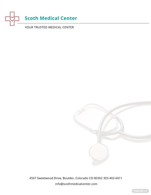 Sample Hospital Letterhead Template