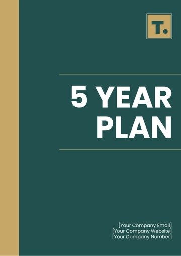 Free 5 Year Plan Template to Edit Online