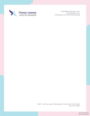 Personal Letterhead Template