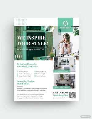Elegant Interior Design Flyer Template