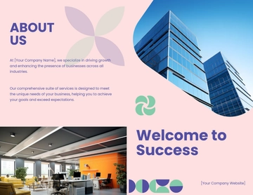 Free Geometric Brochure Template to Edit Online