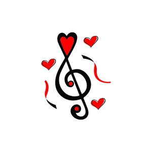 Free Love Music Sticker Clipart to Edit Online
