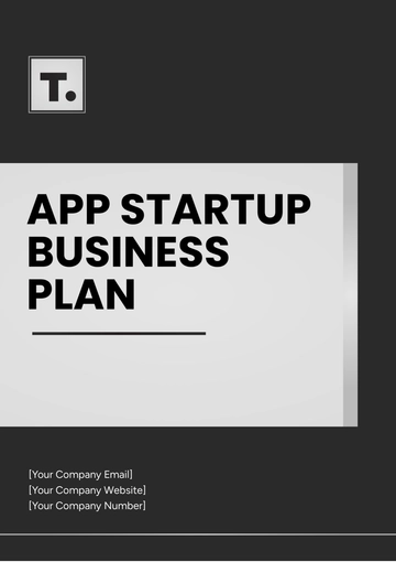 Free App Startup Business Plan Template to Edit Online