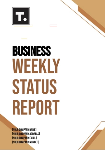 Free Business Weekly Status Report Template to Edit Online