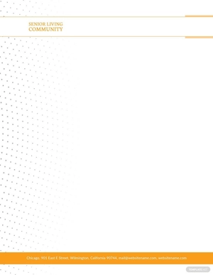 Community Service Letterhead Template
