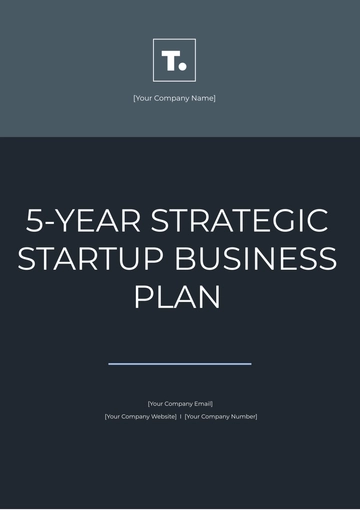 Free 5 Year Strategic Start Up Business Plan Template to Edit Online