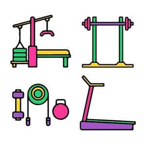 Free Fitness Equipment Clipart to Edit Online