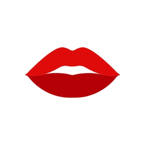 Free Red Lips Icon to Edit Online