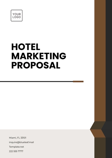 Free Hotel Marketing Proposal Template to Edit Online