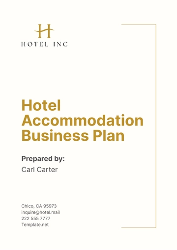Free Hotel Accommodation Business Plan Template to Edit Online