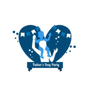 Free Father's Day Celebration Clipart Template to Edit Online