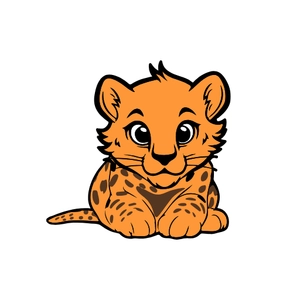 Free Cheetah Cartoon Clipart to Edit Online