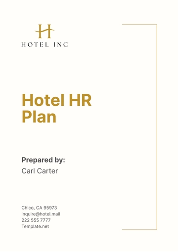 Free Hotel HR Plan Template to Edit Online