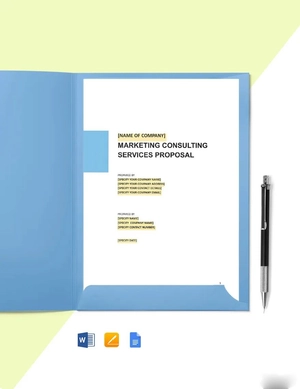 Marketing Consulting Proposal Template Marketing Consulting Proposal Template