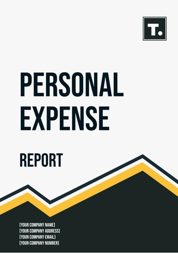 Free Personal Expense Report Template to Edit Online