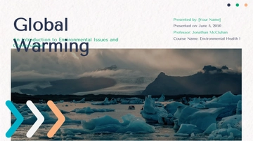 Free Global Warming Presentation Introduction Template to Edit Online