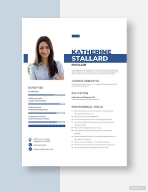 Installer Resume