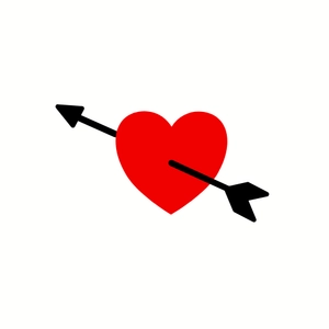 Free Love and Arrow Clipart to Edit Online