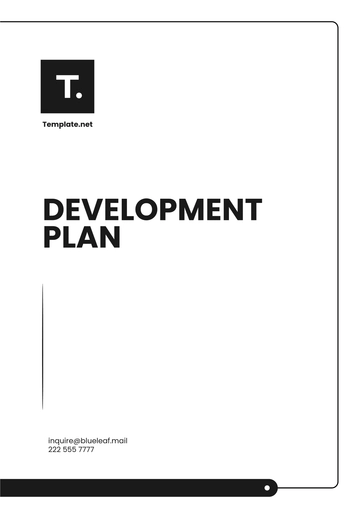 Free Development Plan Template to Edit Online