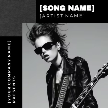 Free Pop-Rock Album Cover Template to Edit Online