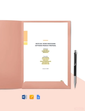 Software Product Proposal Template
