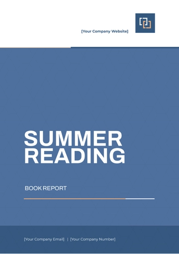 Free Summer Reading Book Report Template to Edit Online
