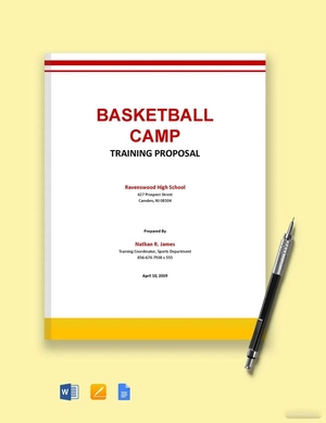 Sports Training Proposal Template