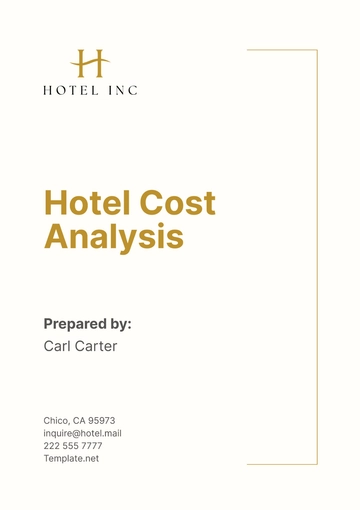 Free Hotel Cost Analysis Template to Edit Online