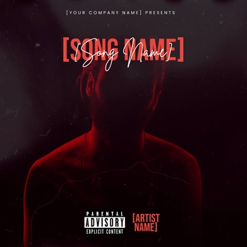 Free Red Album Cover Template to Edit Online