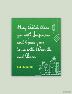 Eid Ul Fitr Quote Template