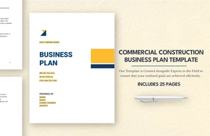 Commercial Construction Business Plan Template