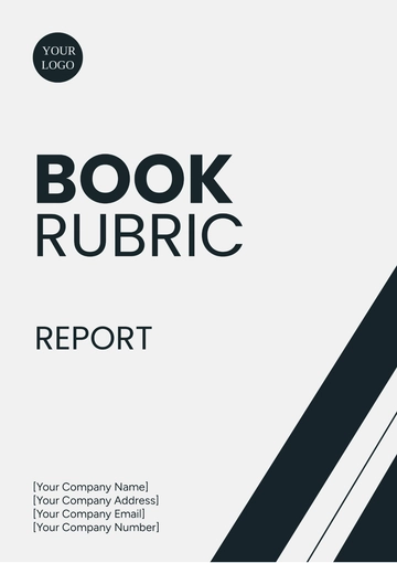 Free Book Rubric Report Template to Edit Online