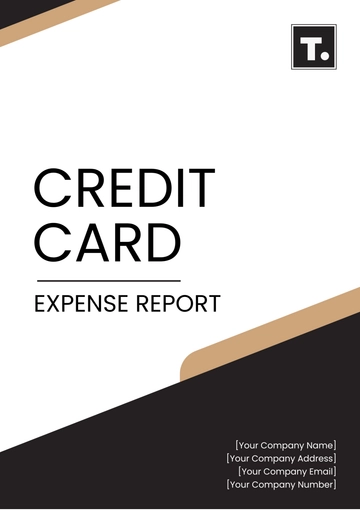 Free Credit Card Expense Report Template to Edit Online