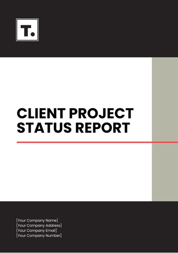 Free Client Project Status Report Template to Edit Online