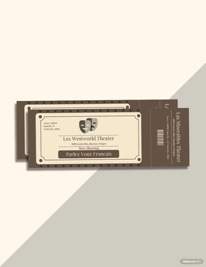 Vintage Admission Ticket Template