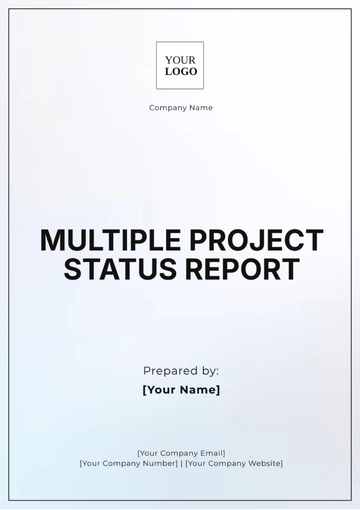 Free Multiple Project Status Report Template to Edit Online