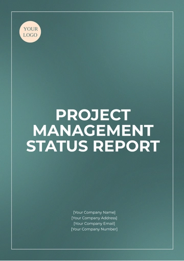 Free Project Management Status Report Template to Edit Online