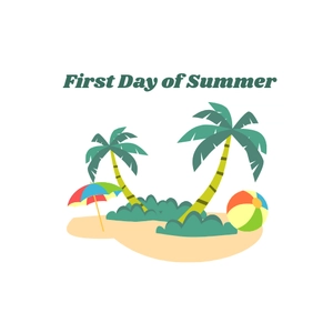 Free First Day of Summer Camp Clipart Template to Edit Online