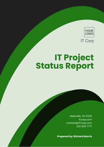Free IT Project Status Report Template to Edit Online