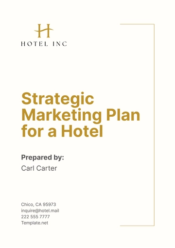 Free Strategic Marketing Plan for a Hotel Template to Edit Online