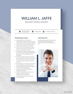 Document Control Assistant Resume