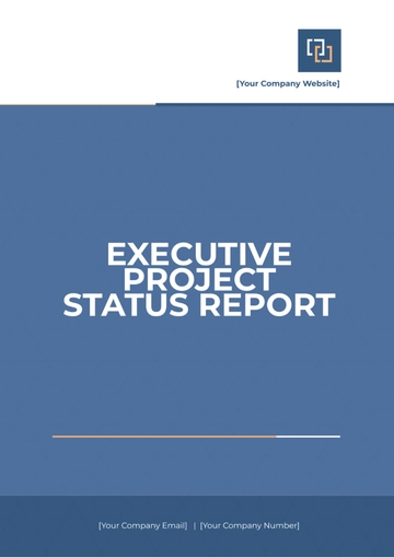 Free Executive Project Status Report Template to Edit Online