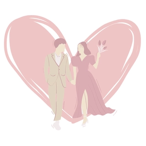Free Wedding Love Clipart to Edit Online