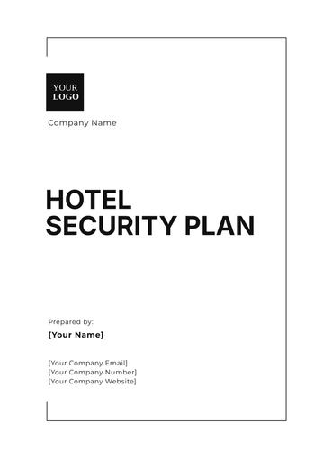 Free Hotel Security Plan Template to Edit Online