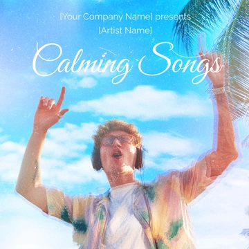 Free Calming Album Cover Template to Edit Online