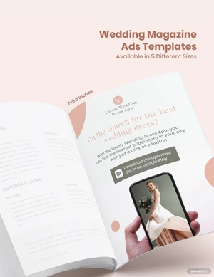 Wedding Magazine Ads Template