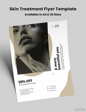 Skin Treatment Flyer Template