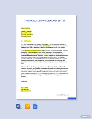 Financial Supervisor Cover Letter