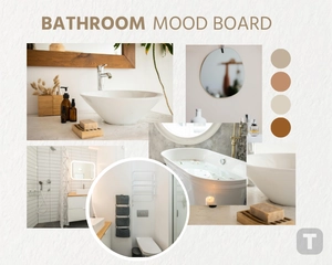 Free Bathroom Mood Board Template to Edit Online